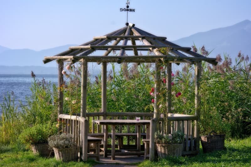 wooden gazebo